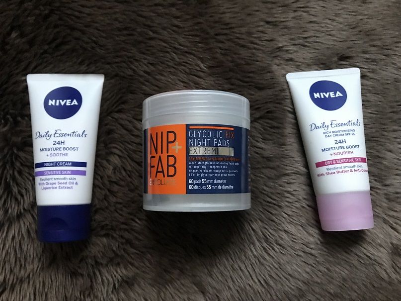 boots, drugstore, skincare, nivea, nip + fab, haul
